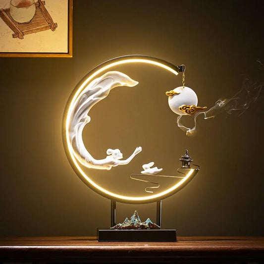 Chinese Zen LED Incense Burner